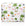 Pouch with tropical pattern featuring flamingos, palm trees, and oranges on a white background