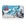 A mini zippered pouch featuring a retro-style ski mountain illustration with a red gondola, snowy peaks, evergreen trees, and skis, shown on a white background.