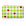 A white zippered mini pouch featuring a repeating pattern of green tennis balls and red hearts, with a yellow zipper.