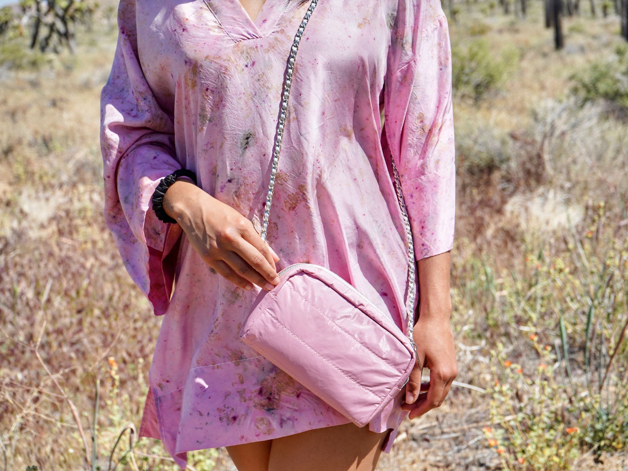 Mini Convertible Clutch Bag - Fairy Pink