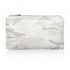 Mini zipper pouch in shimmer white and gray camouflage
