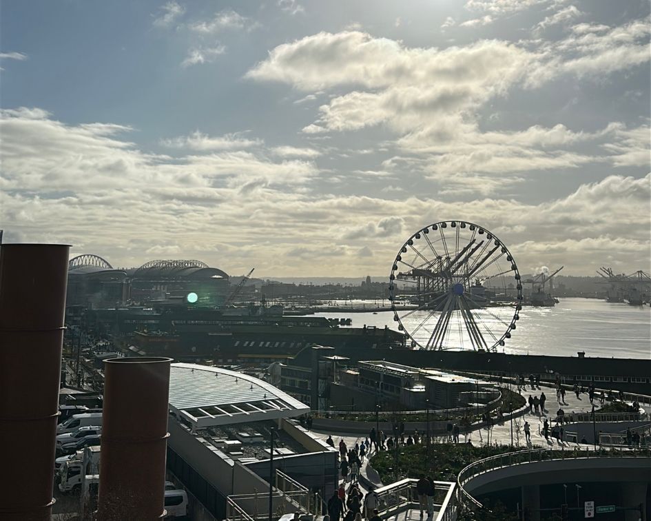 View of ferris wheel in Seattle, Washington
