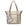 Signature travel tote in beige on white background