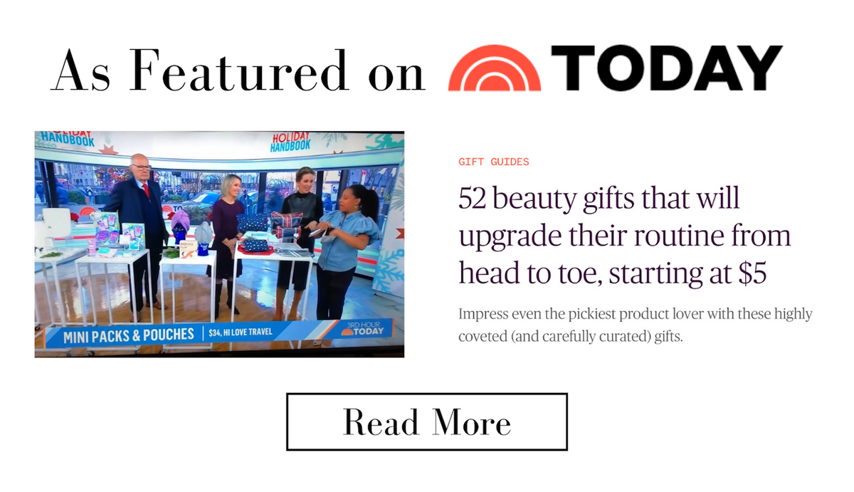 Featured on the Today show screenshot of article that features Hi Love Travel bags