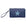 Zip wristlet in shimmer navy blue with light blue star on white