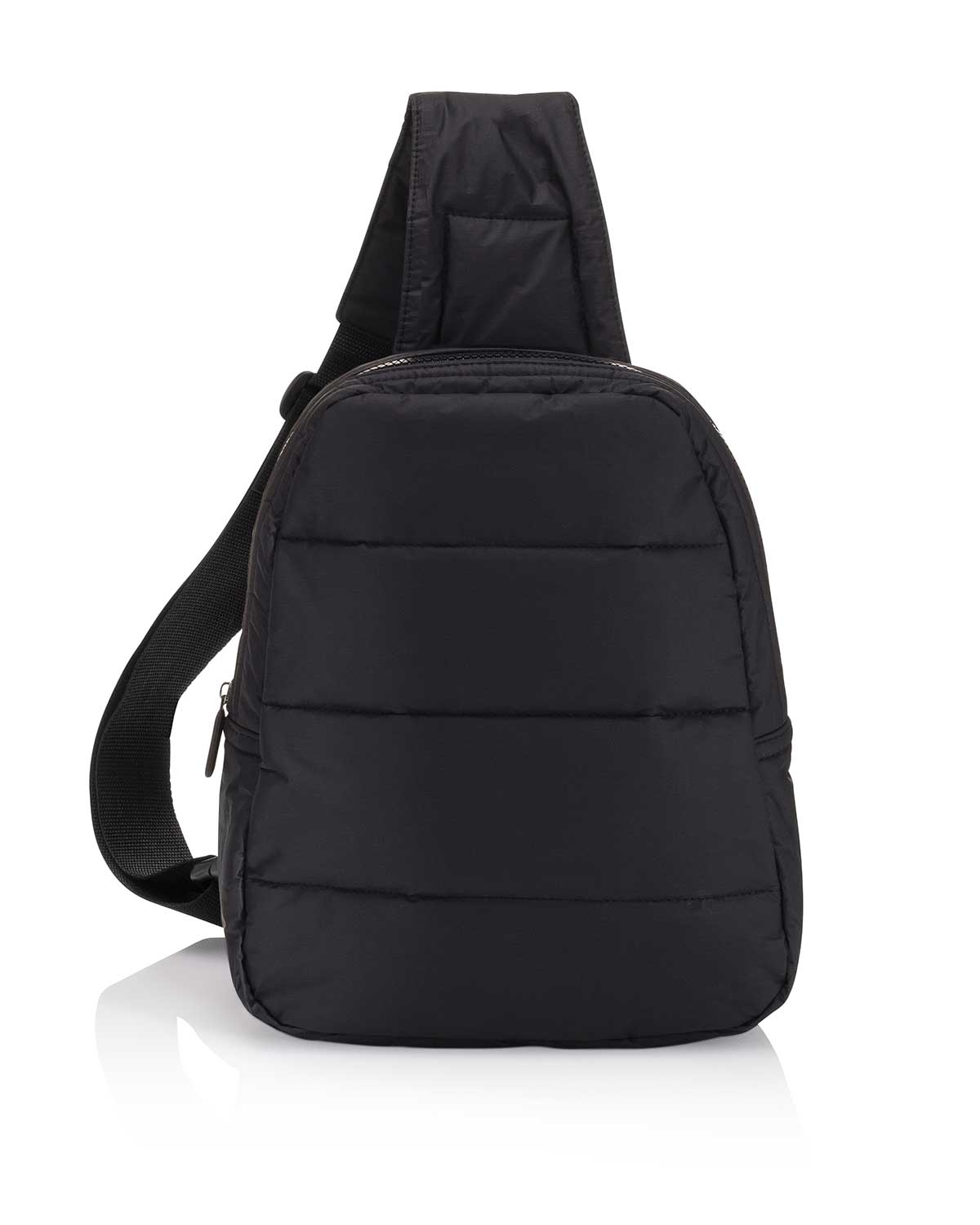 Crossbody Fashion - Gym Bag - Travel Backpack - Puffer Crossbody Backpack - Black