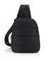 Crossbody Fashion - Gym Bag - Travel Backpack - Puffer Crossbody Backpack - Black