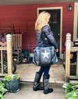 Duffel Bag in Black with Silver Star