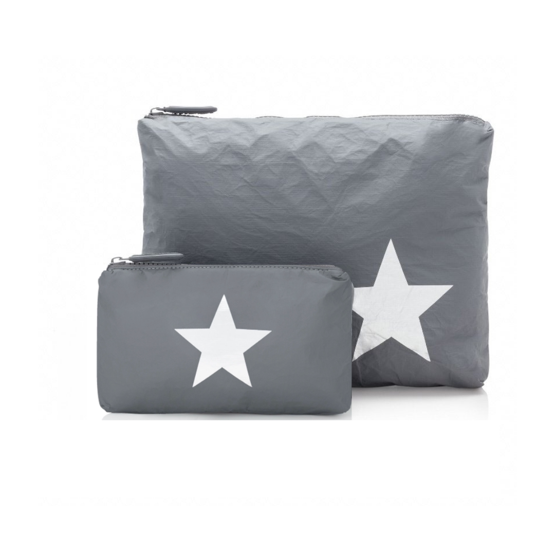 Set of Two - Organizational Packs - Cool Gray with Silver Star