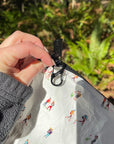 Medium Pouch in Hikers Pattern with Carabiner