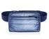 Puffer Crossbody Fanny Pack Belt Bag in Shimmer Navy Blue on White Background