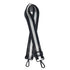 Black and White Striped Purse Strap