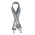 Gray, Silver and White Striped Purse Strap