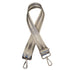 Silver and White Stripe Purse Strap