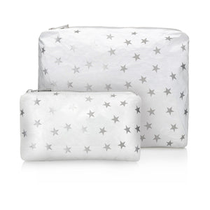 Set of Two - Organizational Packs - Shimmer White with Myriad Silver Stars