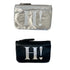 Two compact gift card holders, one silver with the Hi Love logo, and one black with the Hi Love logo, against a white background.