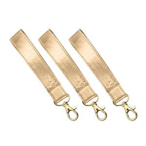 Set of Three - Gold Wristlet Straps