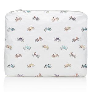 Medium Zipper Pack in "Amsterdam Bicycles" Pattern