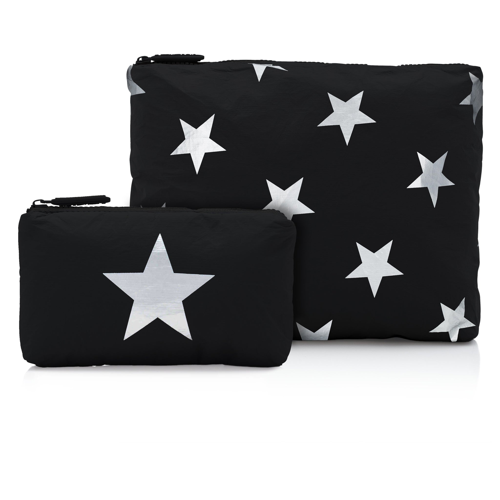 Set of Two - Organizational Packs - Black with Multi Silver Stars