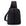 Black crossbody backpack with a single shoulder strap and an outside front zipper pocket.