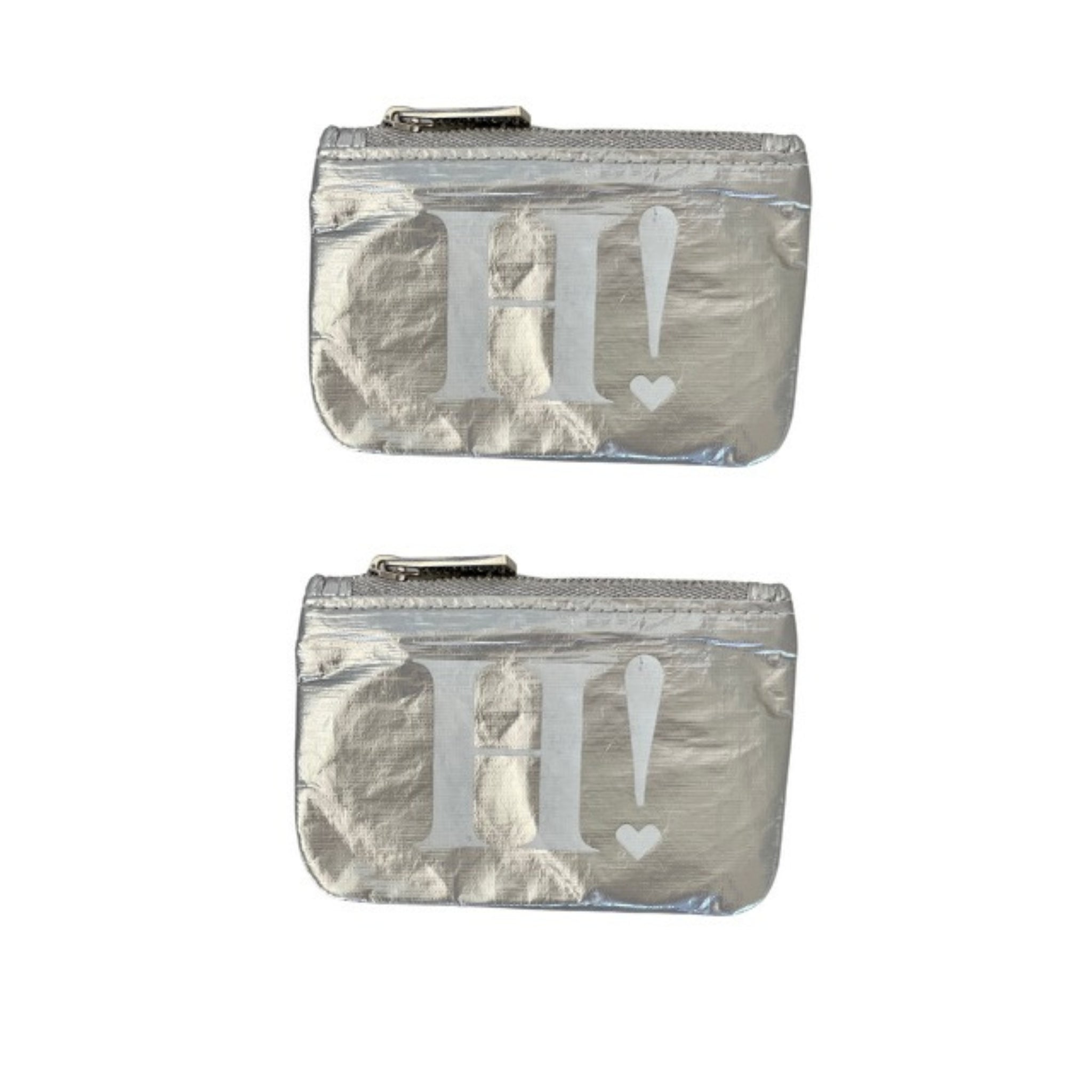 Set of Two Gift Card Holder Packs - Silver with Hi Love H! Logo