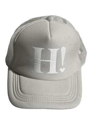 Travel Hat - Daffodil Yellow with White H!