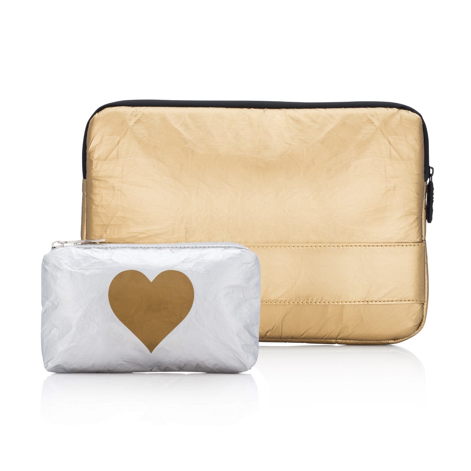 Office Set - Laptop Case & Mini Pack in Silver & Gold