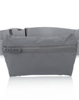 Layflat Fanny Pack Belt Bag in Cool Gray on White Background