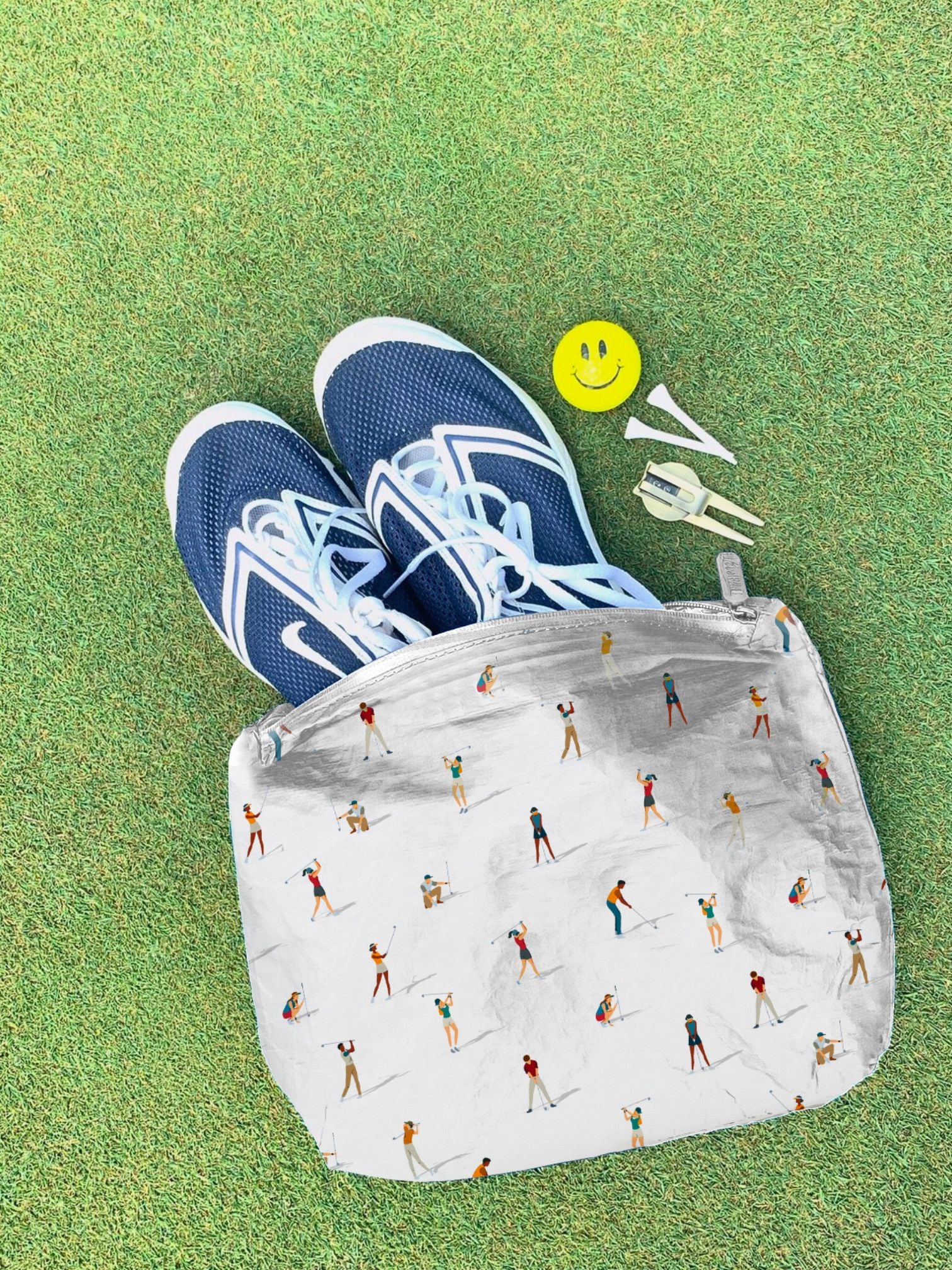 medium zipper pouch fit golf shoes and accesories