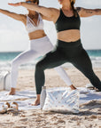 yoga on the beach medium zipper pack