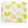 A medium-sized zipper pouch with a sunshine yellow heart print on a white background