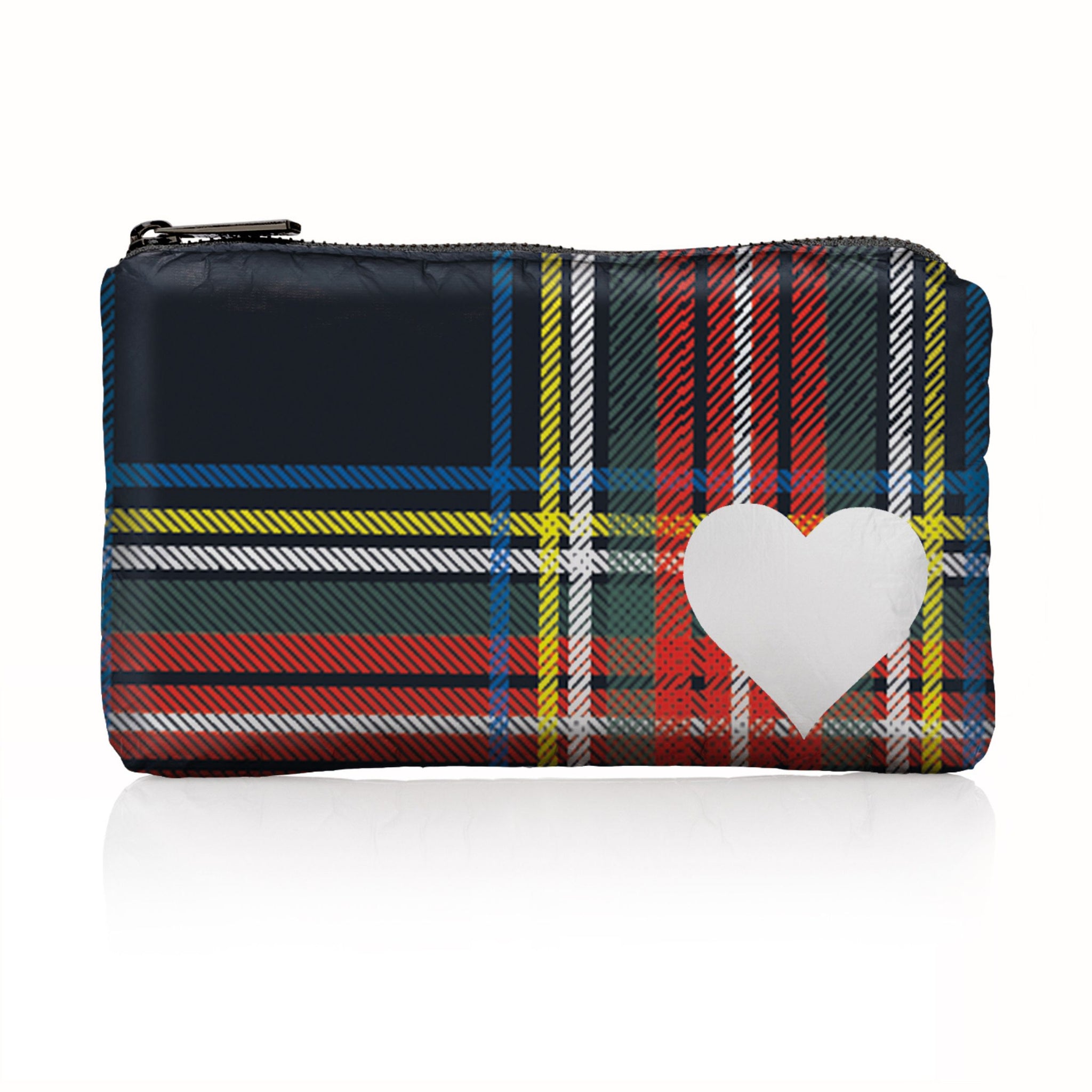 Mini Pack in Holiday Plaid Pattern with White Heart