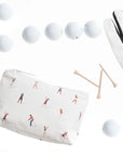 water resistant golfer fabric for mini zipper pouch