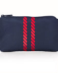 mini pack in navy blue with red rope stripes