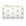 Mini zipper pouch in shimmer white with gold bee pattern on white background