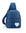 Crossbody Backpack Sling Bag Shimmer Navy Silver Heart on White Background