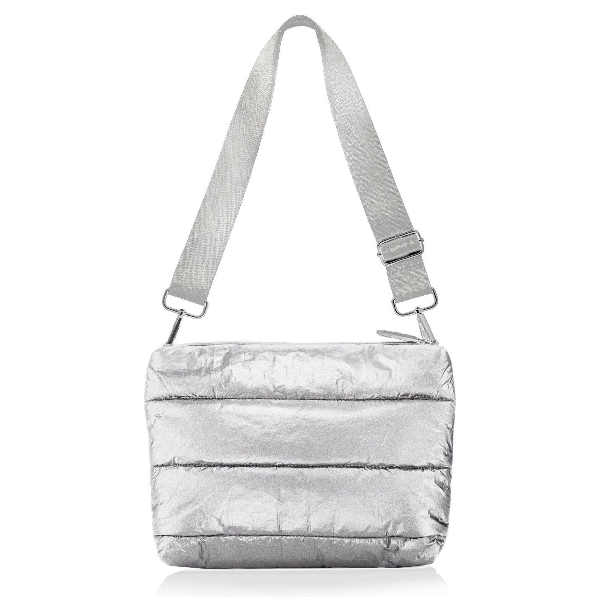 Silver Puffer Purse or Handbag - Designed for On the Go Adventures