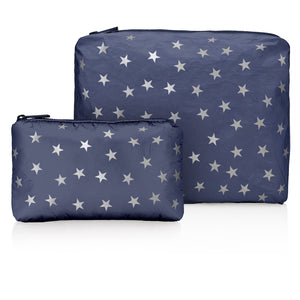 Set of Two - Organizational Packs - Shimmer Navy with Myriad Silver Stars