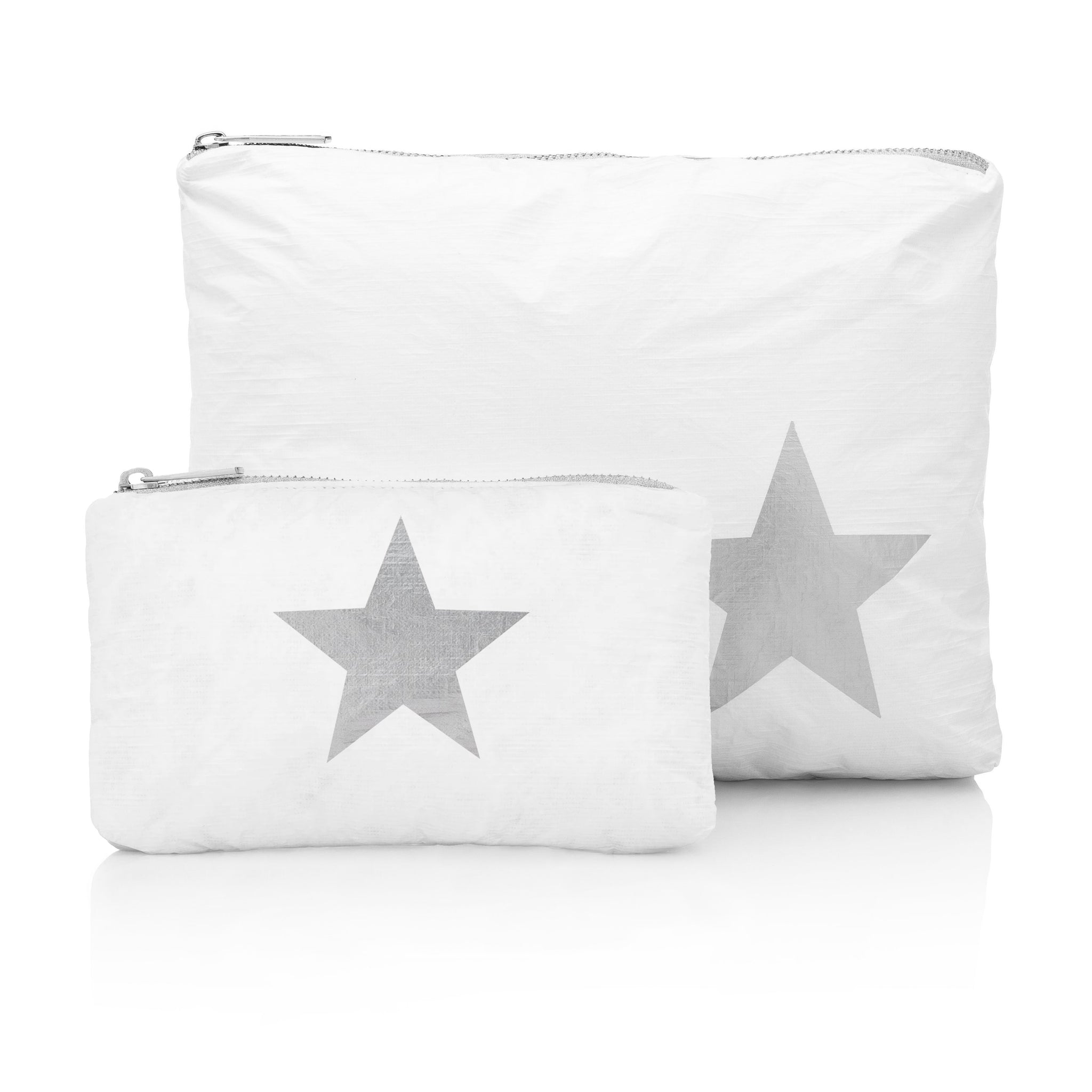 Set of Two - Organizational Packs - Shimmer White with Silver Star