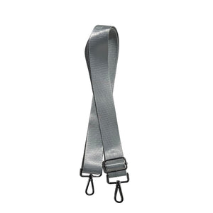 Detachable Crossbody Purse Strap - Gray with Tonal Stripes