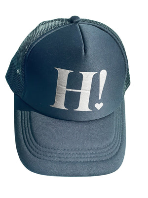 Travel Hat - Black Dahlia "H!"