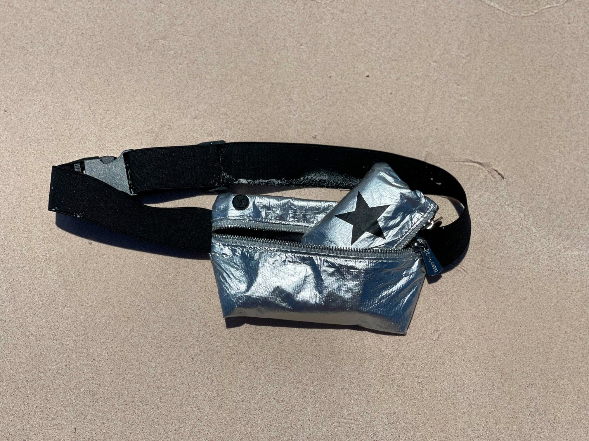 Lay Flat Fanny Pack in Silver