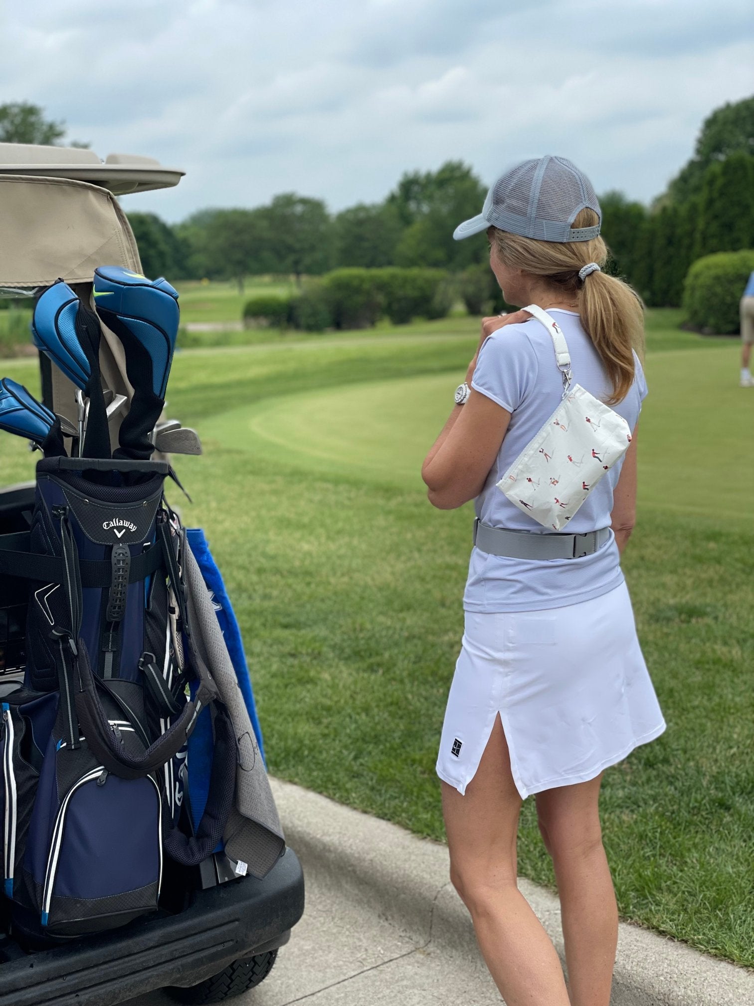 detachable wrist strap in golfing pattern