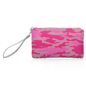 Zip Wristlet in Pink Camouflage