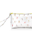 Zip Wristlet in Tennis Match Pattern