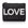 Travel Pack - Beach Bag - Medium Pack - Black with Metallic Silver "LOVE"