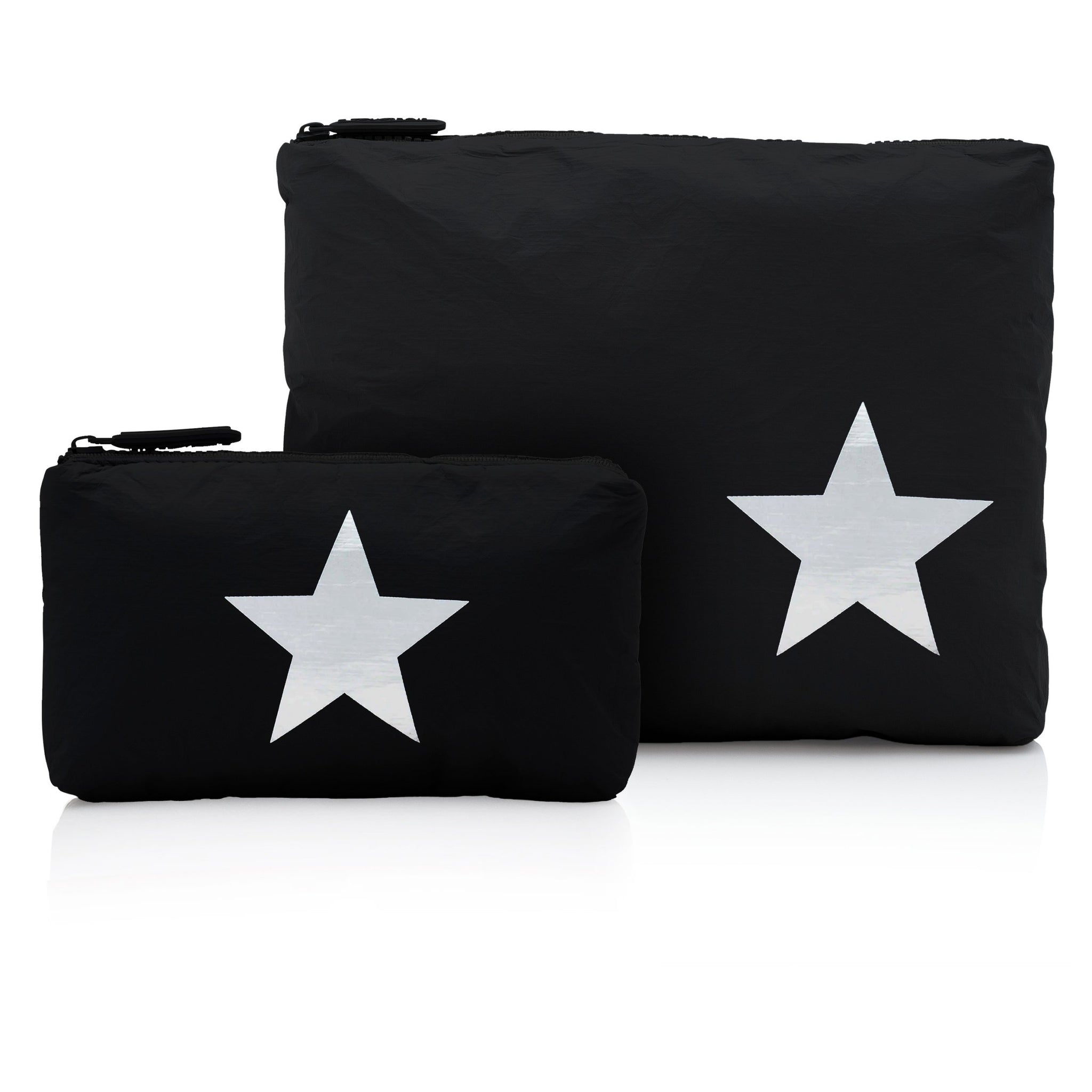 Set of Two - Organizational Packs - Black with Silver Star
