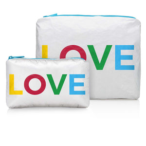 Set of Two - Organizational Packs - White with Rainbow "LOVE"