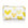 Mini Zipper Pouch with yellow heart print on white background.